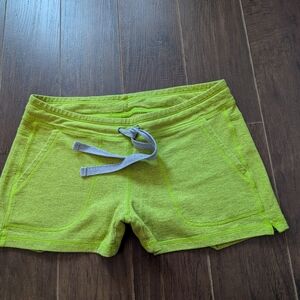 New Balance Green Athletic Shorts with Stretchy Fabric